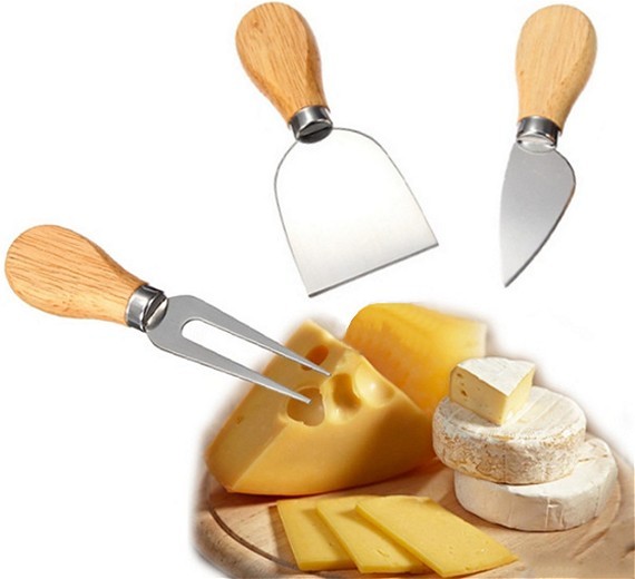 סט 3 אביזרים לחיתוך והגשת גבינות