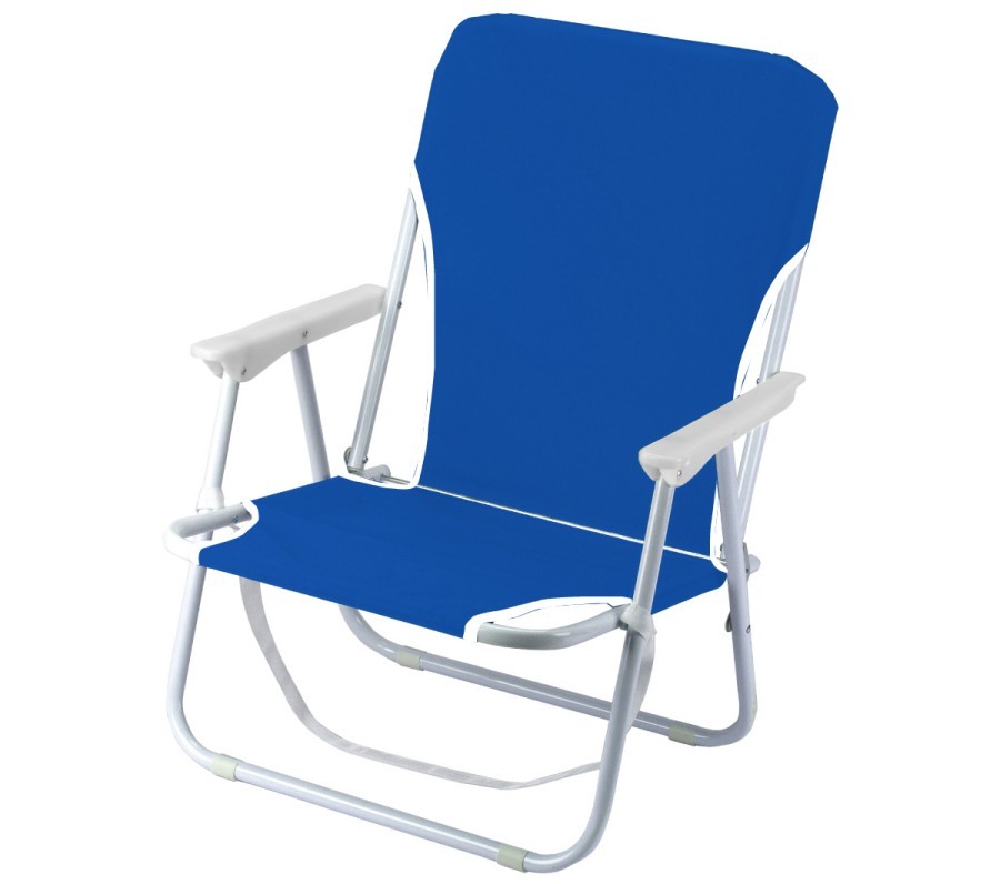 כיסא חוף מתקפל - כחול