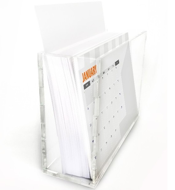 לוח שנה BOX עם 13 כרטיסיות לוח שנה ממותגות + 150 דפי ממו חלקים