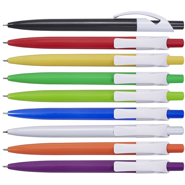 עט פלסטיק פגסוס סוליד במגוון צבעי פסטל