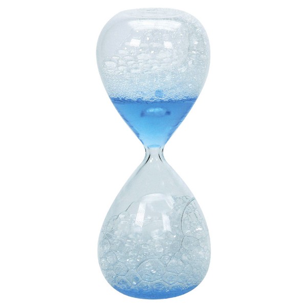 שעון בועות עשוי זכוכית
