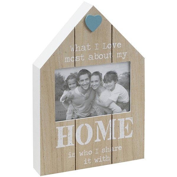 מסגרת תמונה מעץ טבעי HOME - מתנה לעובדים לחג